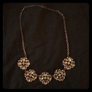 Rose gold statement necklace